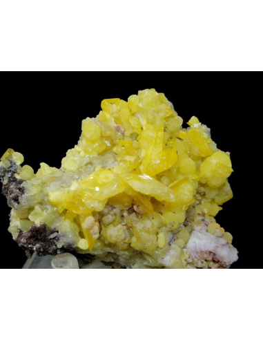 Wulfenite Mimetite - La Morita Mine, Ascención Municipality, Chihuahua, Mexico