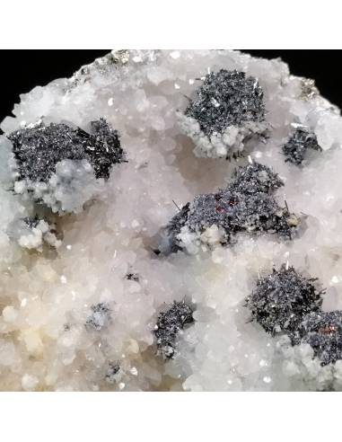 Chalcostibite Quartz - Boldut Mine, Cavnic, Maramureș, Romania