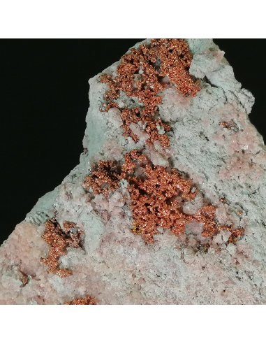 Copper on Cobaltoan Calcite - Musonoi mine R.D.C.