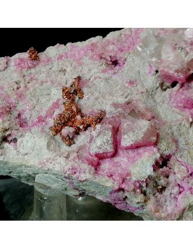 Copper on Cobaltoan Calcite - Musonoi mine R.D.C.