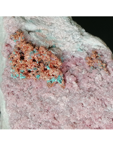 Copper on Cobaltoan Calcite - Musonoi mine R.D.C.