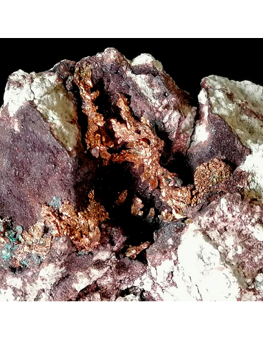 Copper on Cobaltoan Calcite - Musonoi mine R.D.C.