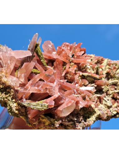 Hematoid Quartz Epidote - San Felipe mine  Perù