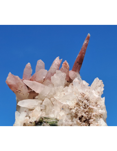 Hematoid Quartz Epidote - San Felipe mine  Perù